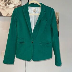Green Cotton Loft Blazer Size 2